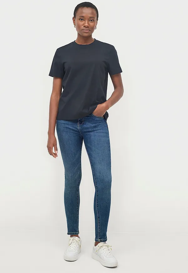Ellos Collection - Jeans med hög midja - Blå