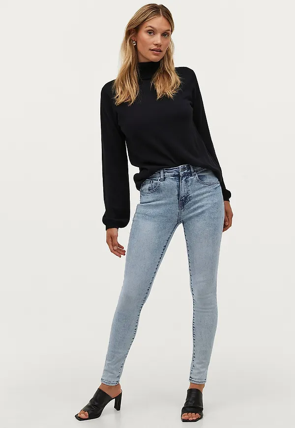 Ellos Collection - Jeans med hög midja - Blå