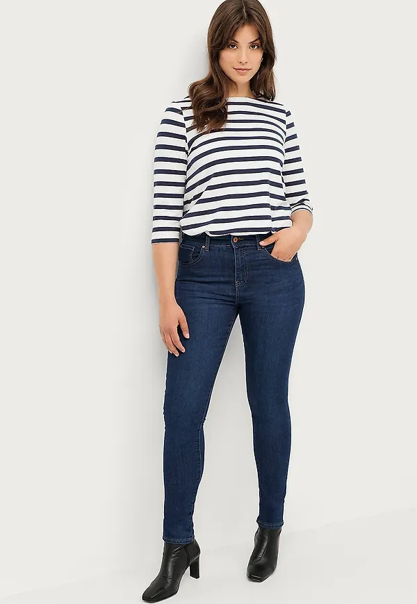 Ellos Collection - Jeans med hög midja - Blå