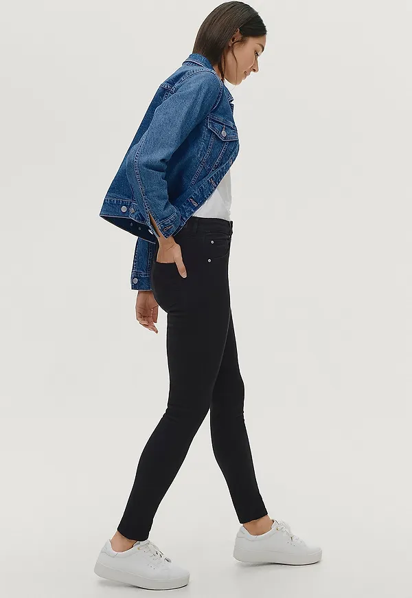 Ellos Collection - Jeans med hög midja - Svart