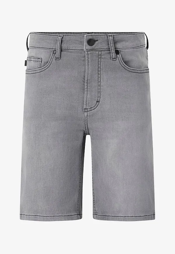 Ellos Collection - Jeansshorts i stretchdenim - Grå