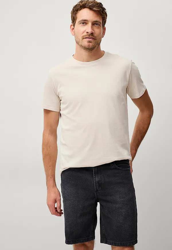 Ellos Collection - Jeansshorts Luke - Svart