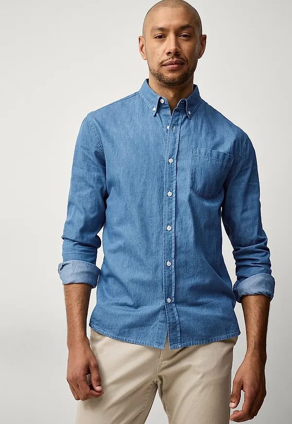 Ellos Collection - Jeansskjorta Bryant - Blå