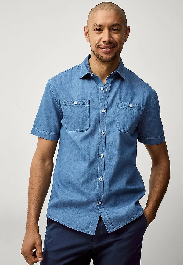 Ellos Collection - Jeansskjorta Walter - Blå