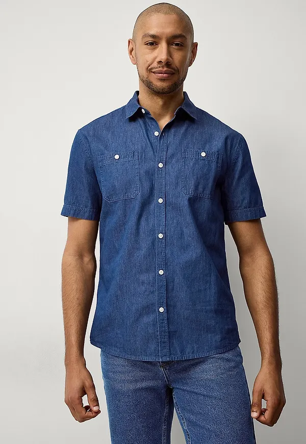 Ellos Collection - Jeansskjorta Walter - Blå
