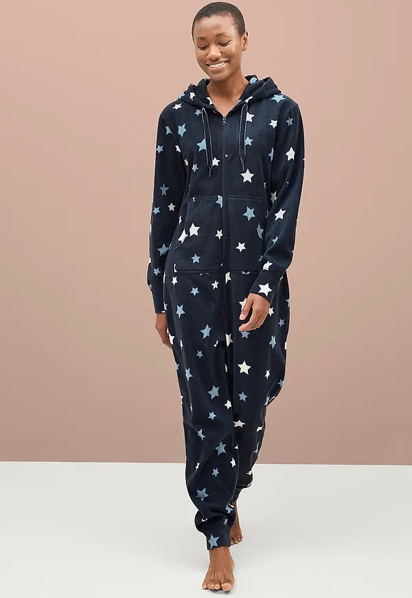Ellos Collection - Jumpsuit i fleece - Blå