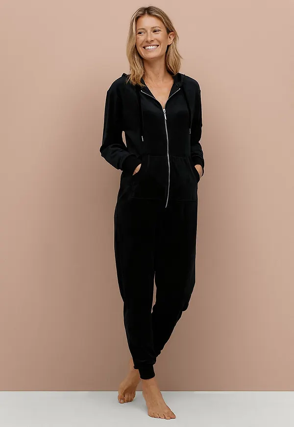 Ellos Collection - Jumpsuit med ribbade detaljer - Svart