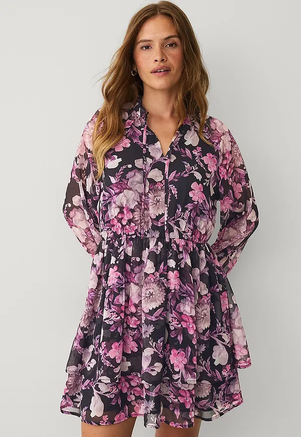 Ellos Collection - Klänning med volanger - Rosa