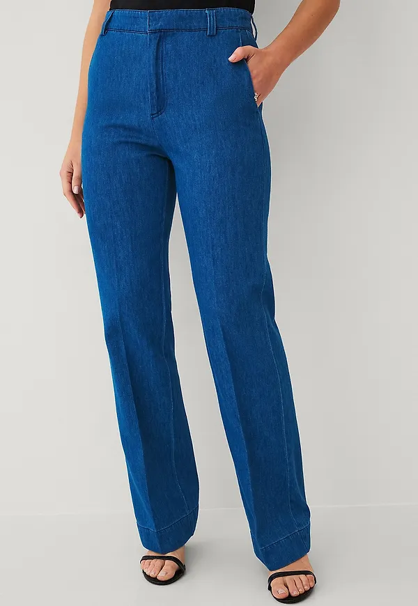 Ellos Collection - Kostymbyxor i denim - Blå