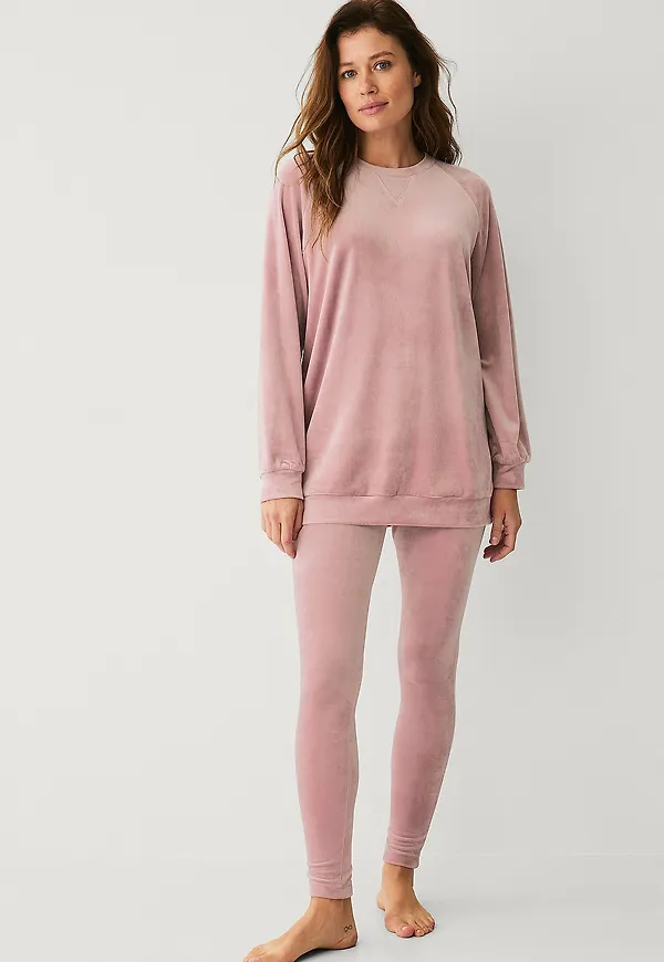 Ellos Collection - Leggings i velour - Rosa