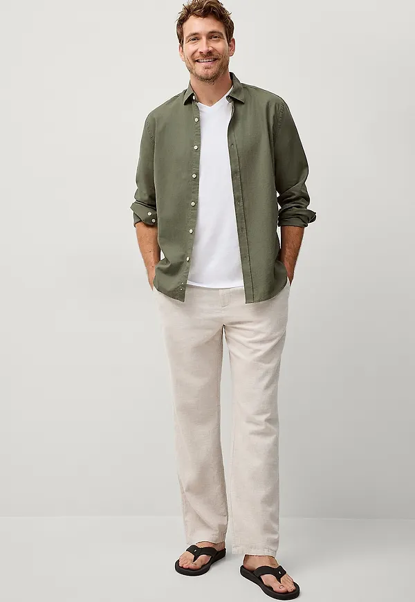 Ellos Collection - Linnebyxor - Beige