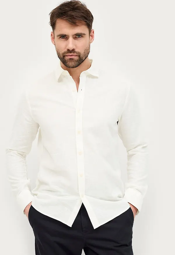 Ellos Collection - Linneskjorta - Vit