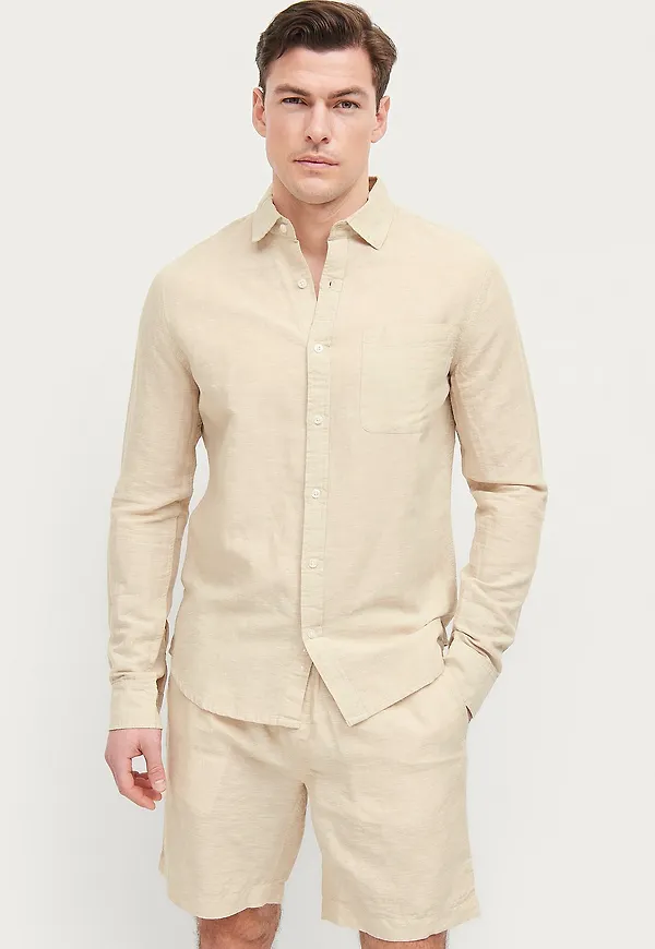 Ellos Collection - Linneskjorta Alastair - Brun