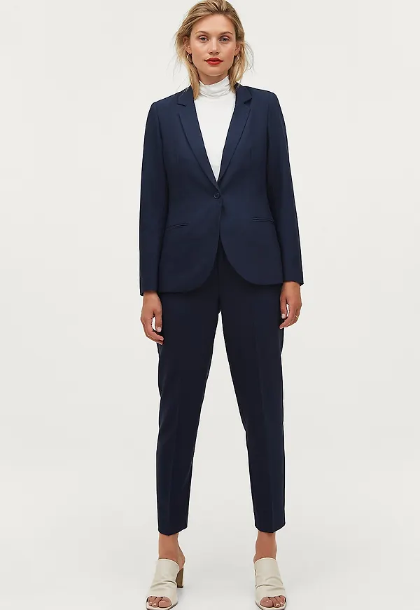 Ellos Collection - Slacks med stretch - Blå