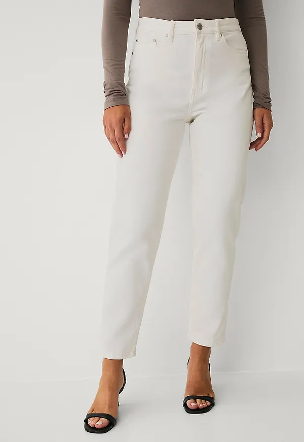 Ellos Collection - Mom-jeans med stretch - Vit