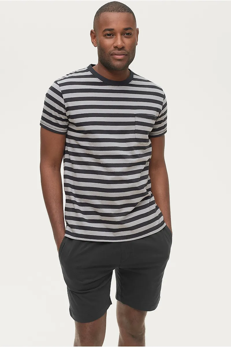 Ellos Collection - Pyjamas, set i 2 delar - Svart