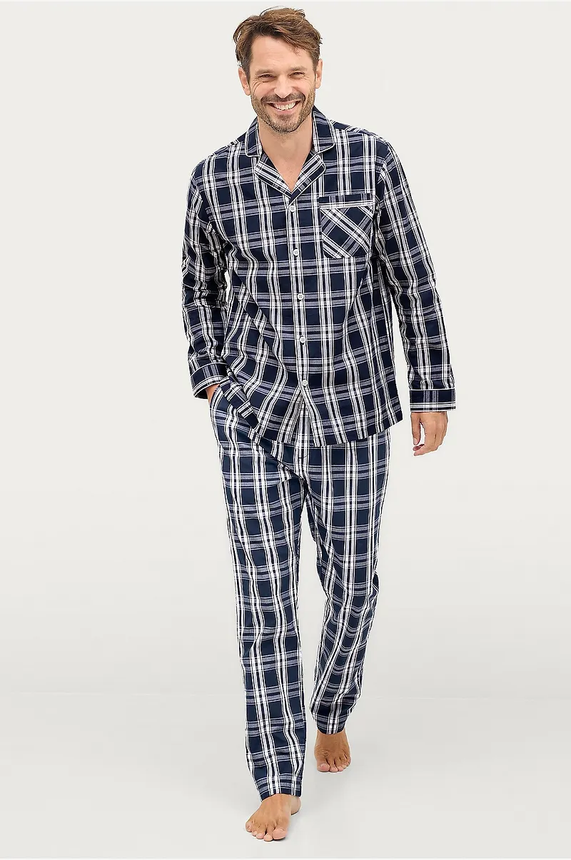 Ellos Collection - Pyjamas Lance i poplin - Blå