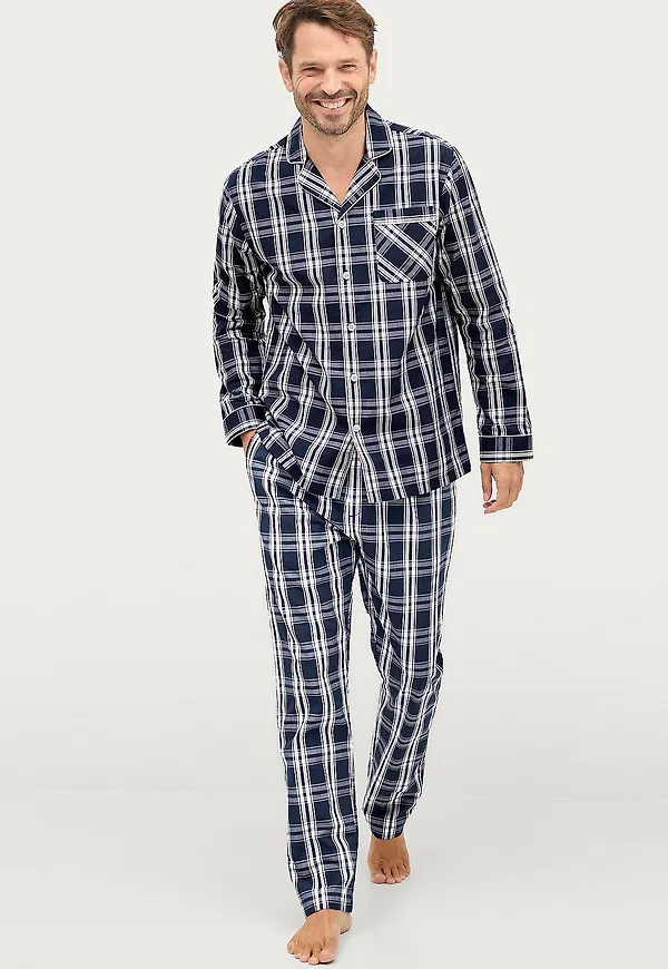 Ellos Collection - Pyjamas Lance i poplin - Blå