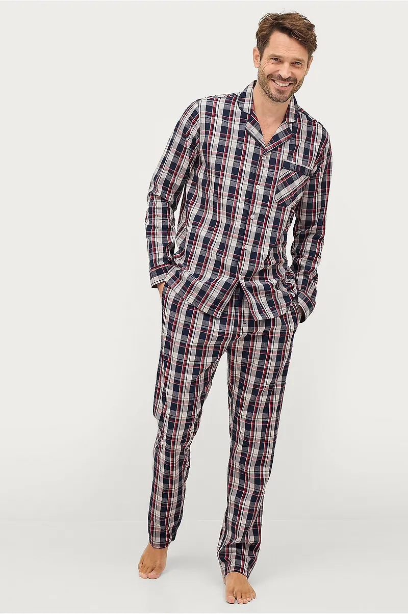 Ellos Collection - Pyjamas Lance i poplin - Blå