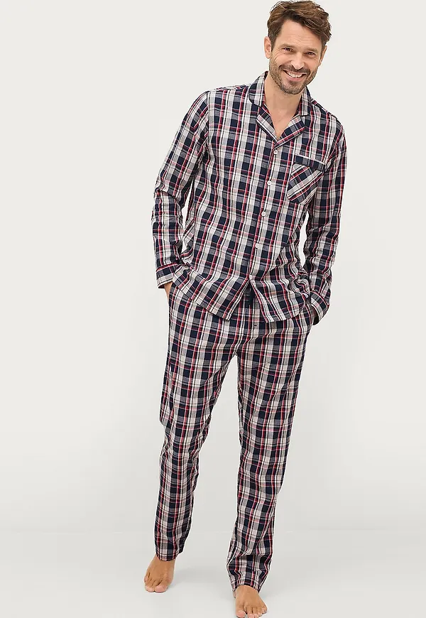 Ellos Collection - Pyjamas Lance i poplin - Blå