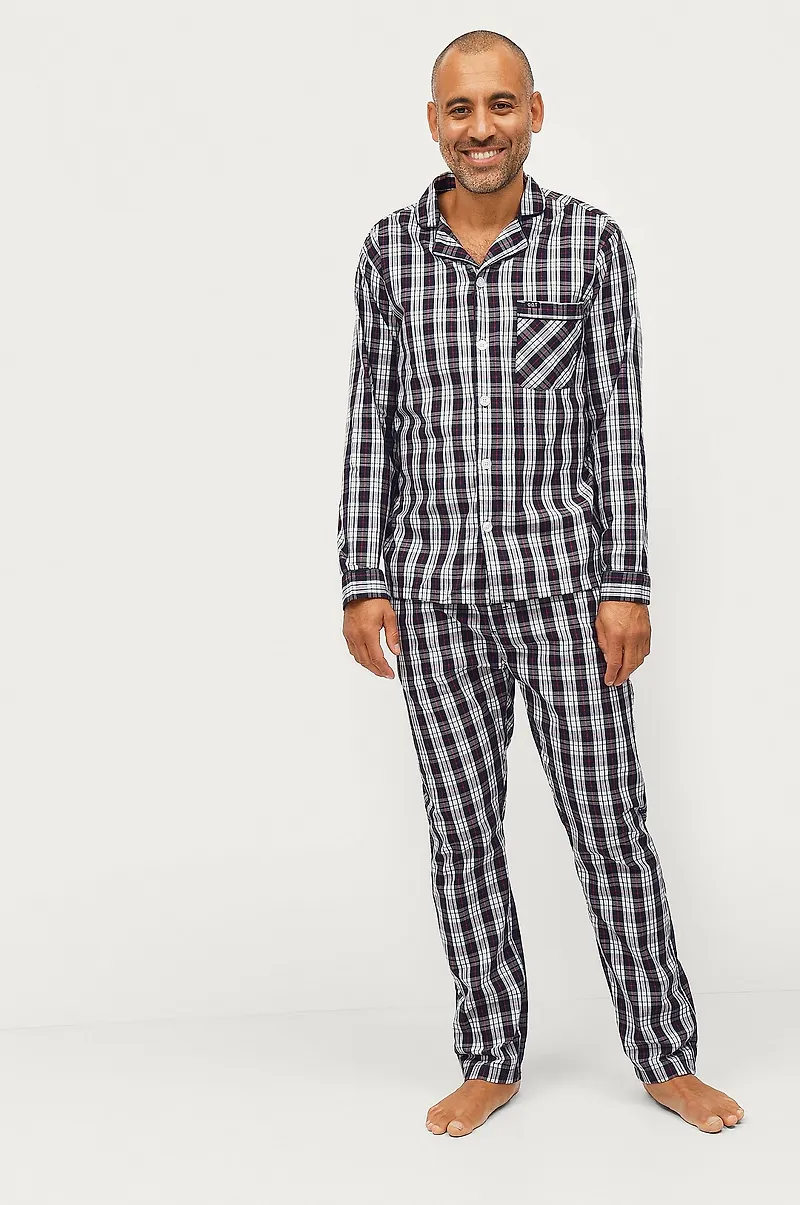 Ellos Collection - Pyjamas Lance i poplin - Blå
