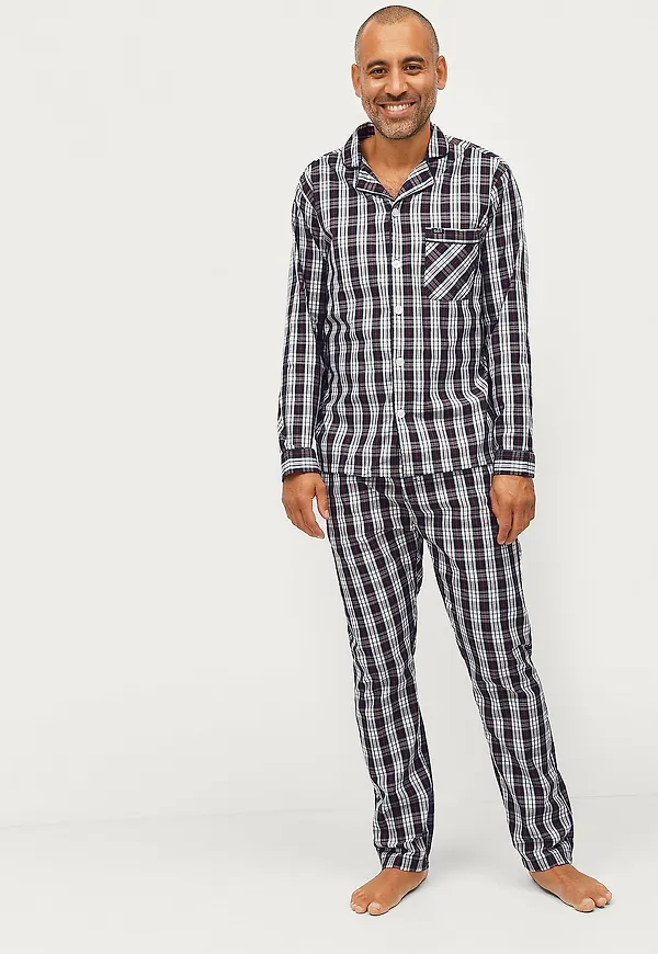 Ellos Collection - Pyjamas Lance i poplin - Blå