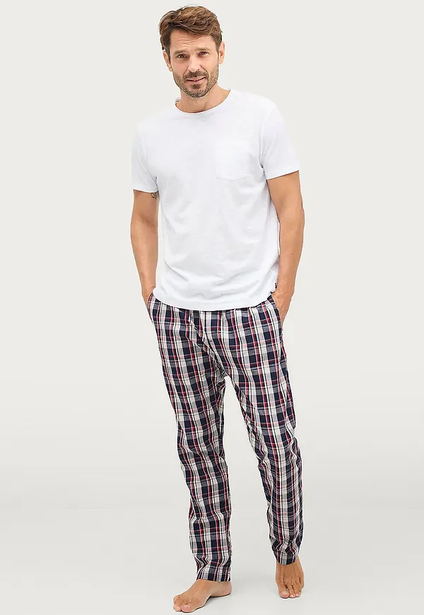 Ellos Collection - Pyjamasbyxor Hudson - Blå