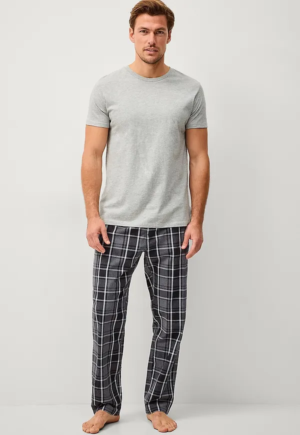 Ellos Collection - Pyjamasbyxor i poplin - Svart