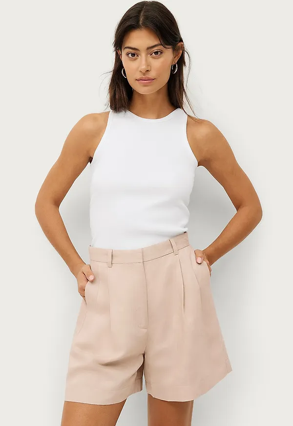 Ellos Collection - Shorts Lilly Linen - Beige