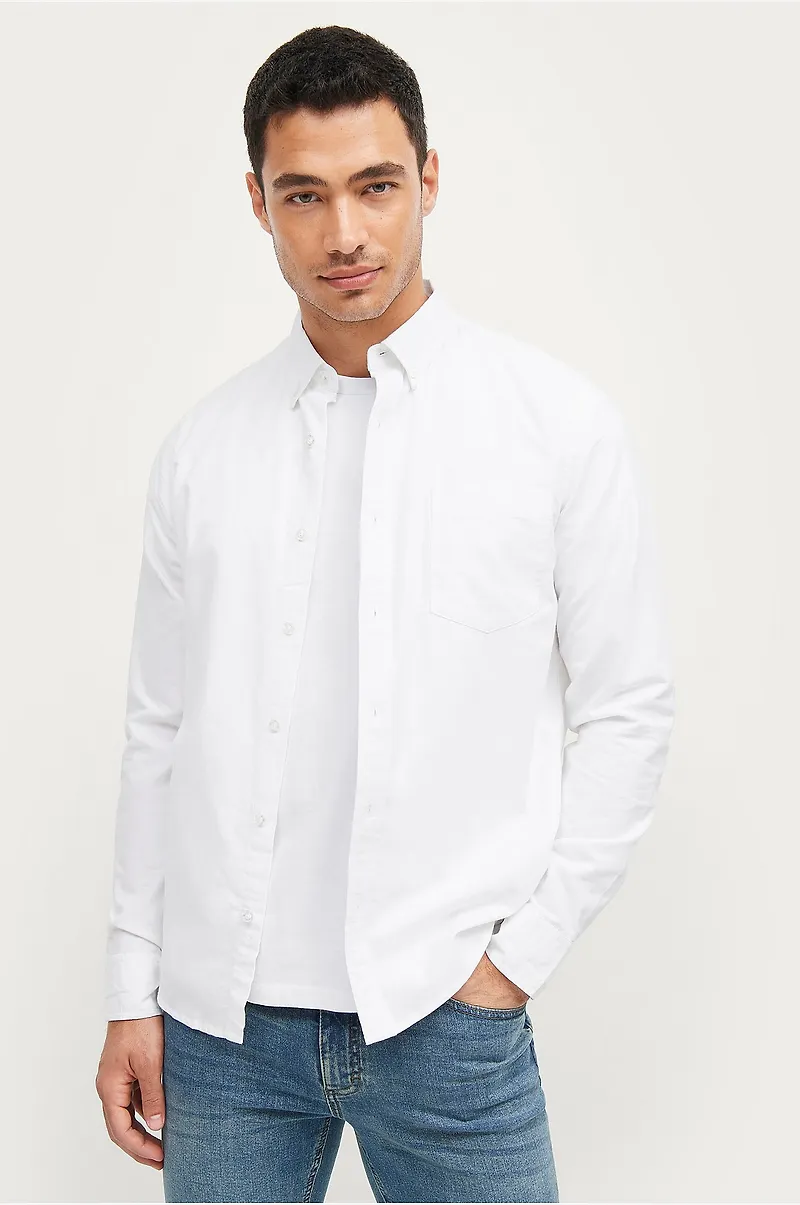 Ellos Collection - Skjorta Jake Oxford - Vit