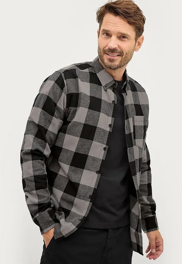 Ellos Collection - Skjorta Ryder Flanell - Svart
