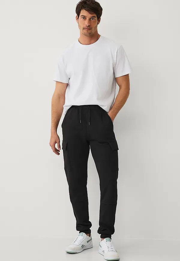 Ellos Collection - Sweatbyxor med benfickor - Svart
