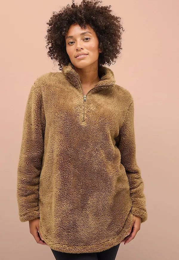 Ellos Collection - Sweatshirt i fleece - Brun