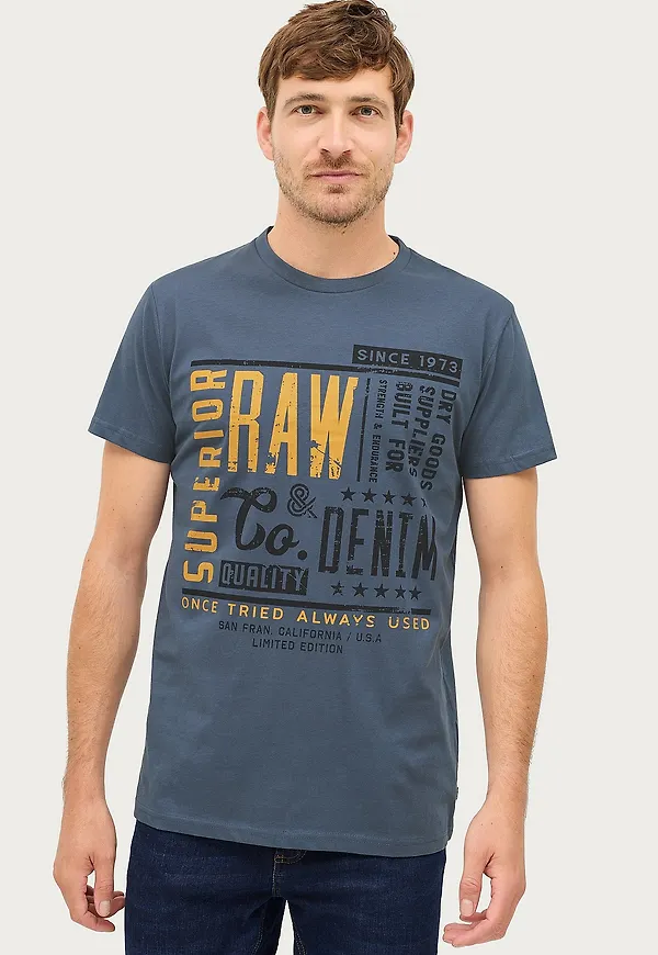 Ellos Collection - T-shirt Brody - Blå