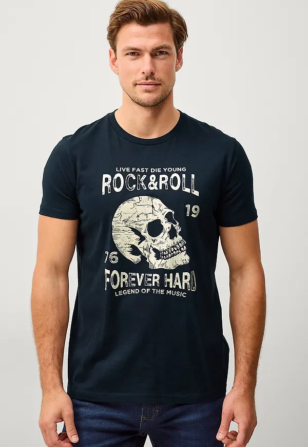 Ellos Collection - T-shirt Brody - Blå