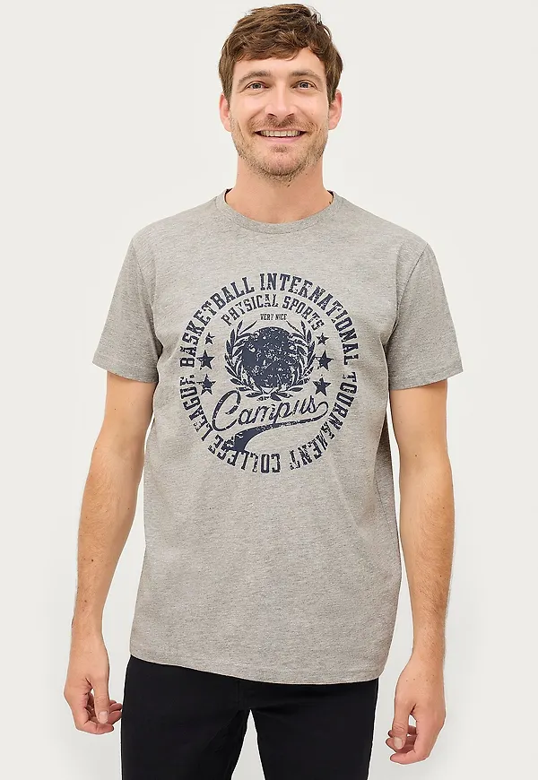 Ellos Collection - T-shirt Brody - Grå