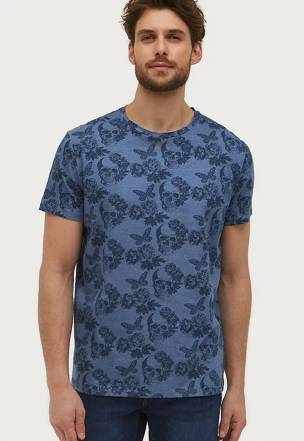 Ellos Collection - T-shirt Chad - Blå