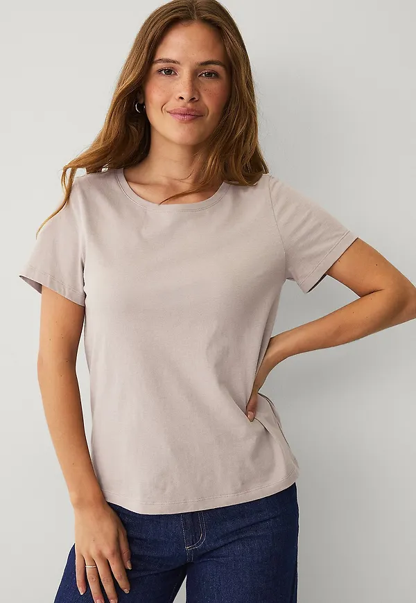 Ellos Collection - T-shirt Crew Neck - Beige