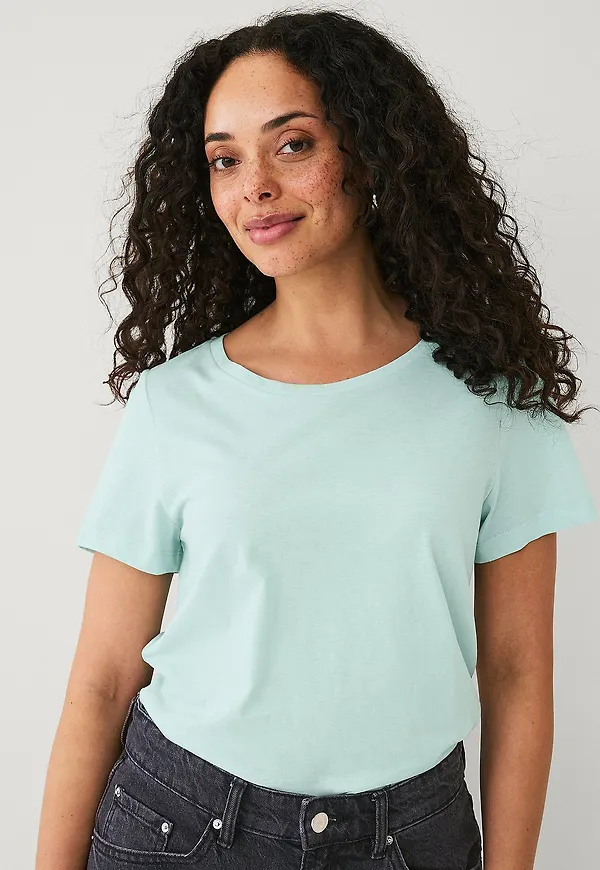 Ellos Collection - T-shirt Crew Neck - Grön