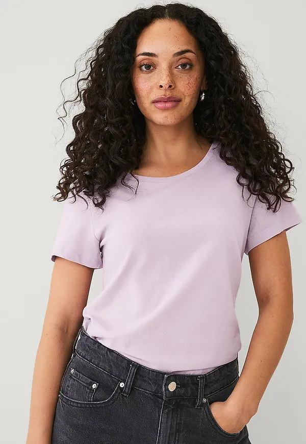 Ellos Collection - T-shirt Crew Neck - Lila