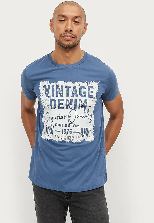 Ellos Collection - T-shirt Devon - Blå