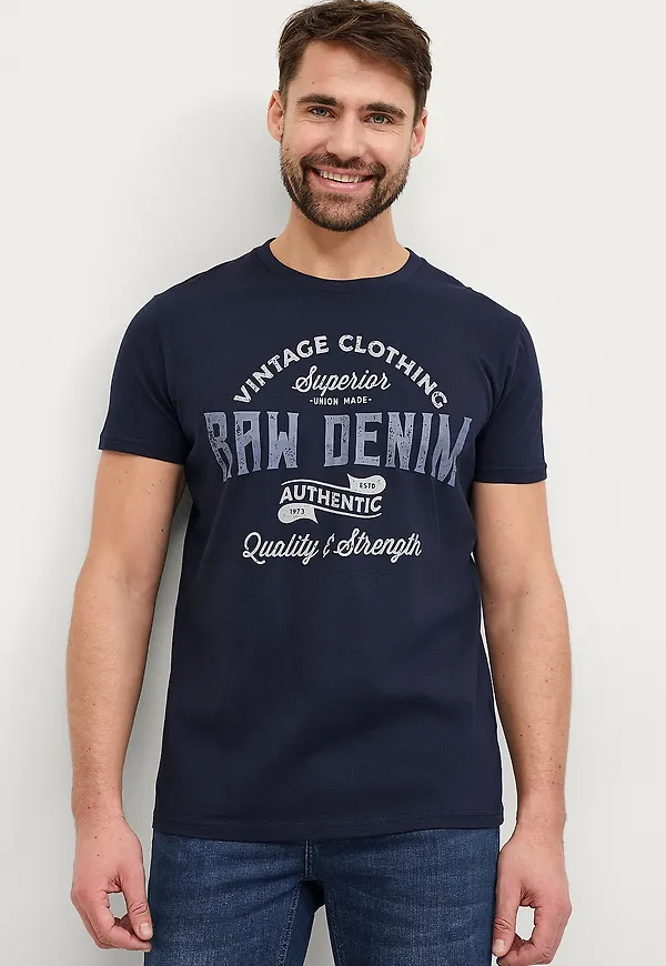 Ellos Collection - T-shirt Devon - Blå