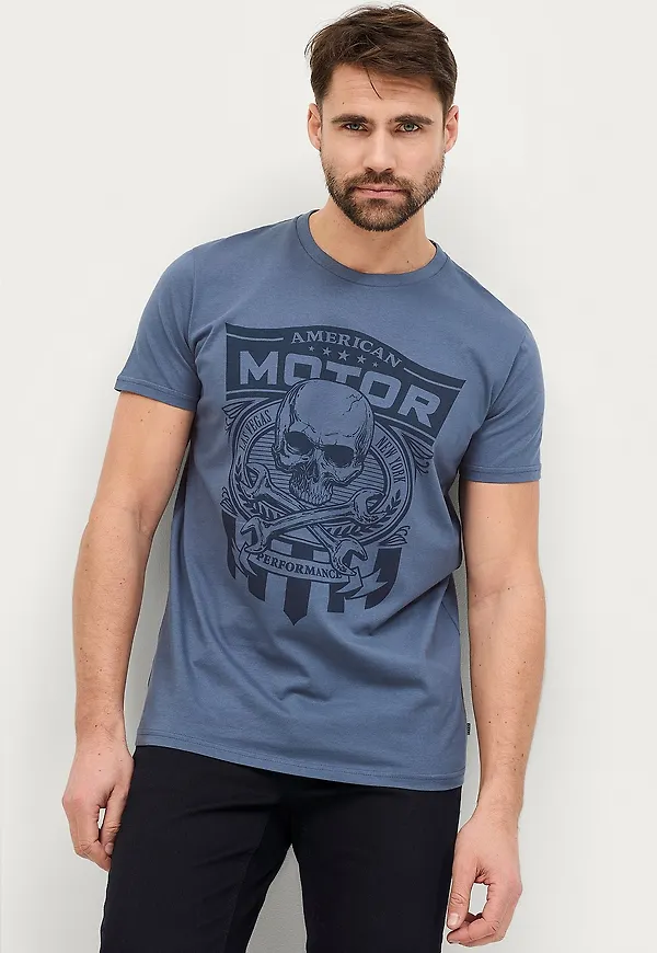 Ellos Collection - T-shirt Devon - Blå