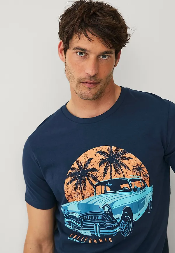 Ellos Collection - T-shirt Med Tryck - Blå
