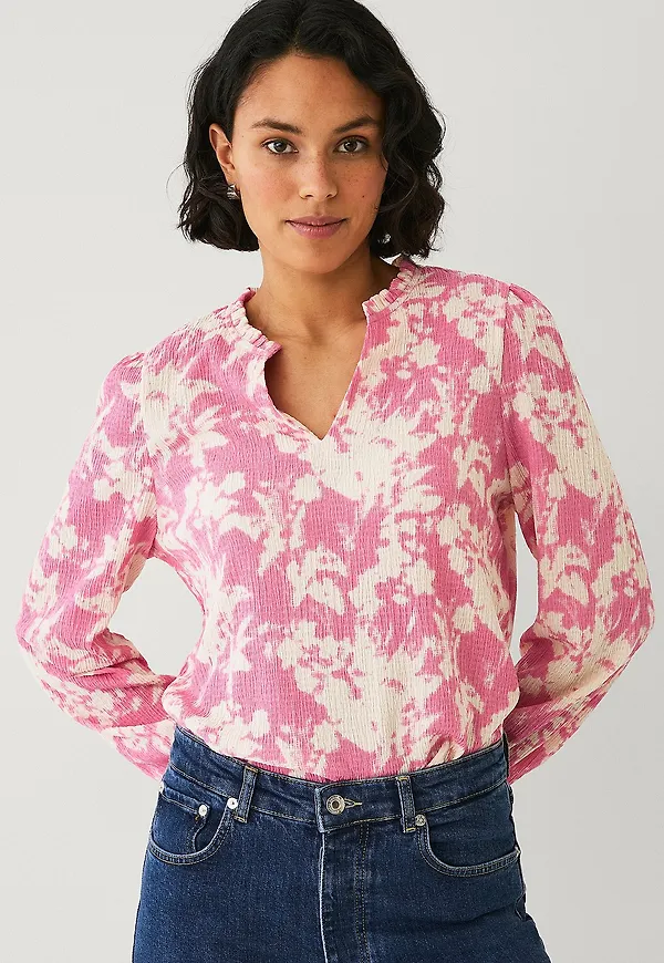Ellos Collection - Topp med struktur - Rosa