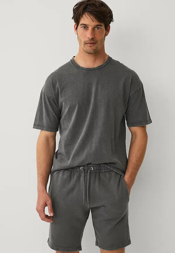 Ellos Collection - Tvättade sweatshorts - Grå