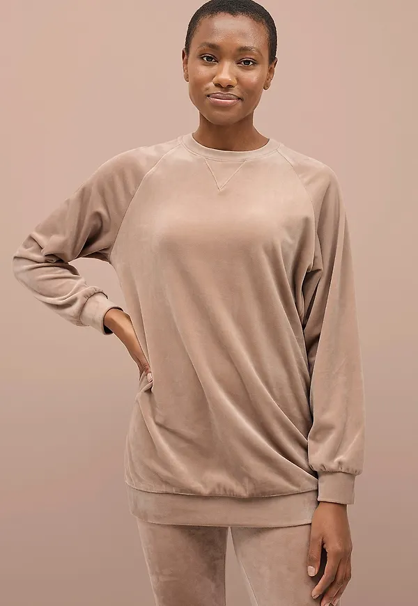 Ellos Collection - Velourtröja - Beige