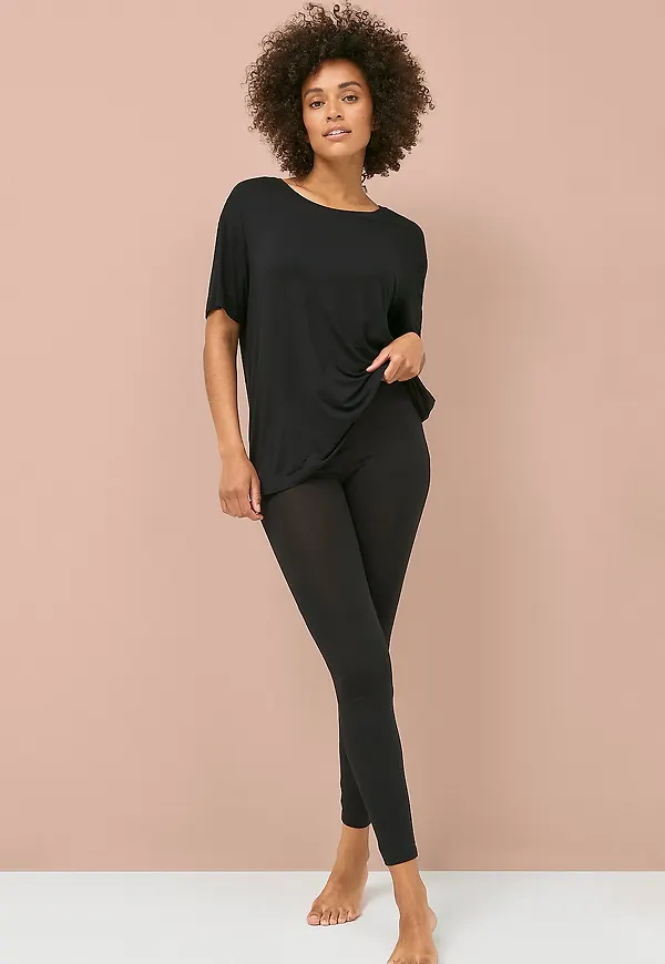 Ellos Collection - Ankellånga leggings - Svart