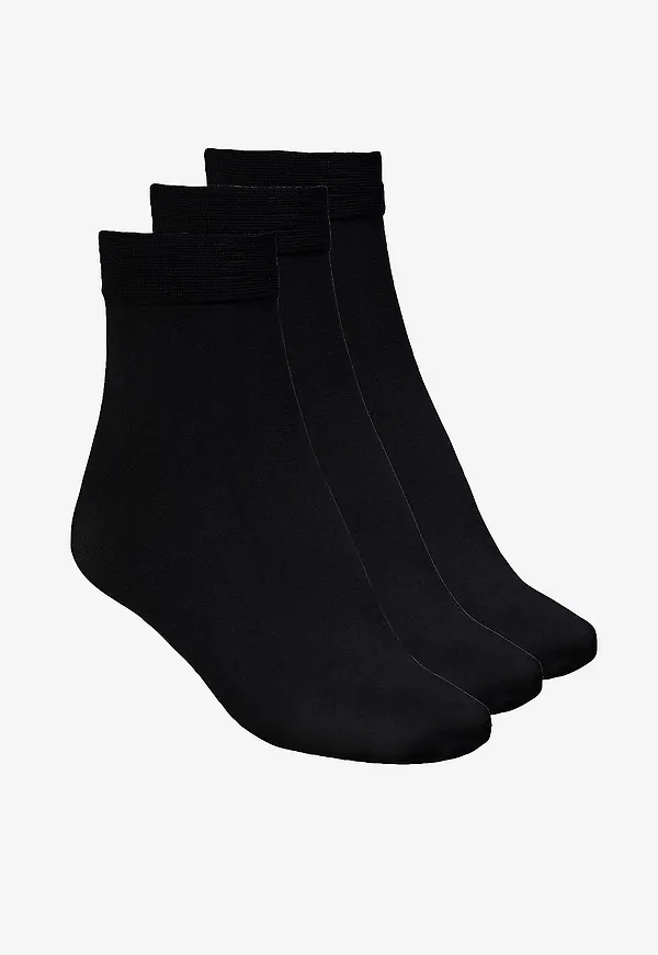 Ellos Collection - Ankelstrumpor 3-pack - Svart
