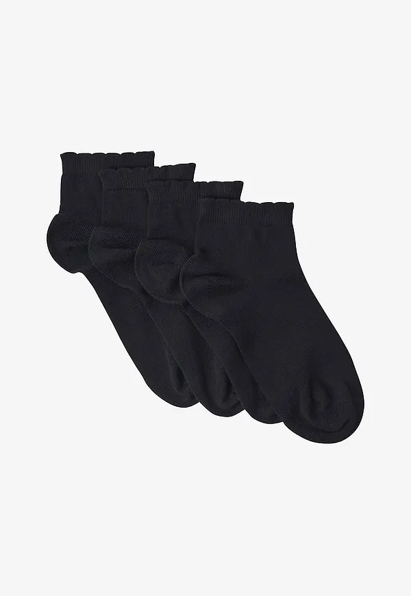 Ellos Collection - Ankelstrumpor 4-pack - Svart